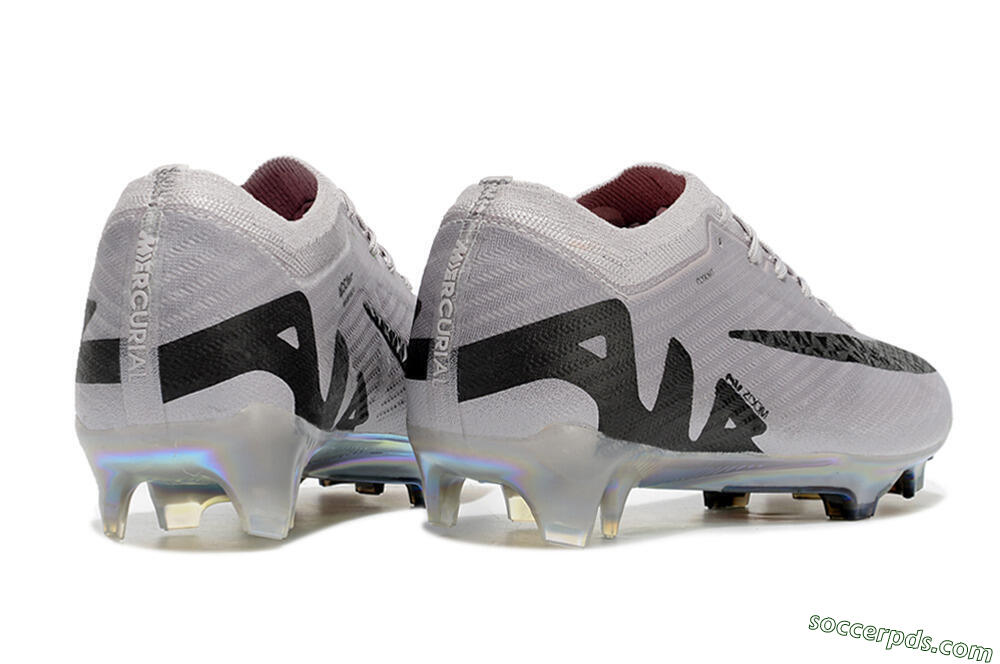Nike Air Zoom Mercurial Vapor 15 Elite FG Low-Tops Football Boots - Grey/Black/Gold 6