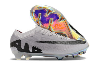 Nike Air Zoom Mercurial Vapor 15 Elite FG Low-Tops Football Boots - Grey/Black/Gold