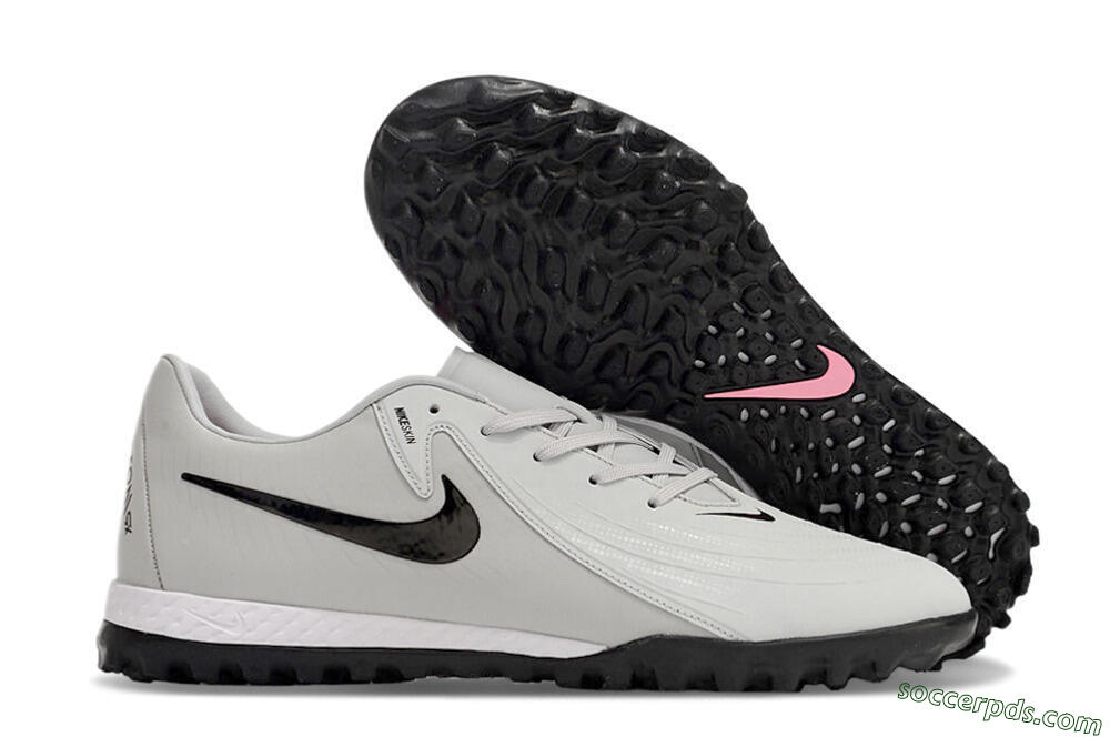 Nike Phantom GX 2 Acad LV8 TF Low-Tops Football Shoes - Grey/Black/White 1