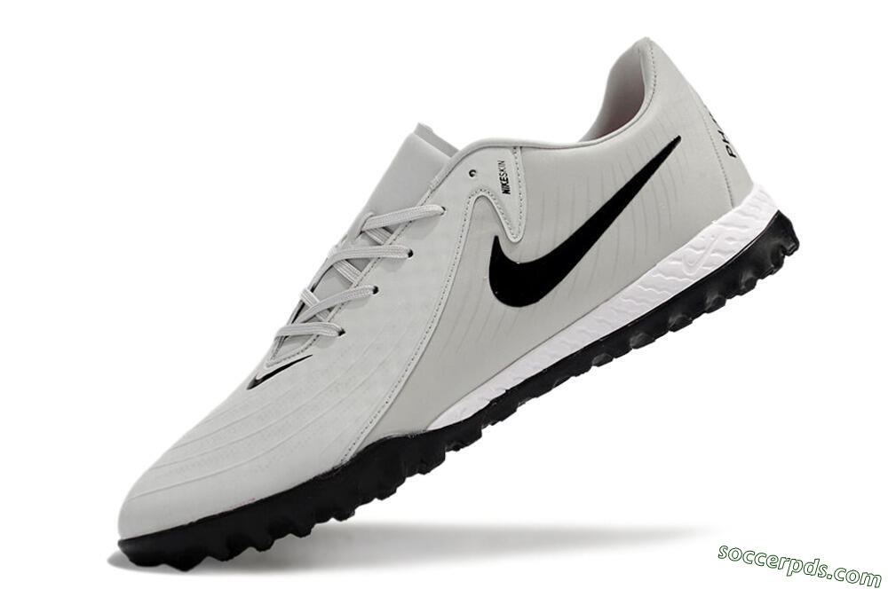 Nike Phantom GX 2 Acad LV8 TF Low-Tops Football Shoes - Grey/Black/White 5
