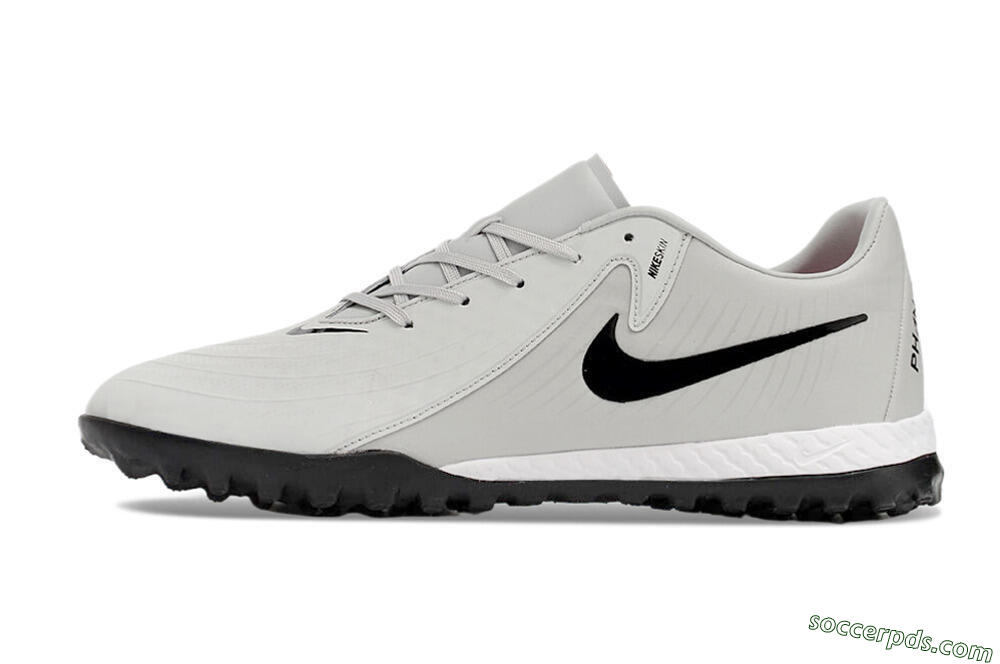 Nike Phantom GX 2 Acad LV8 TF Low-Tops Football Shoes - Grey/Black/White 2