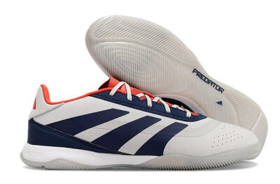 Adidas Predator 24 Elite IC Low-Tops Football Shoes - Grey/Blue/Red