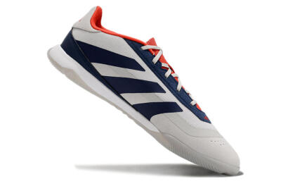 Adidas Predator 24 Elite IC Low-Tops Football Shoes - Grey/Blue/Red