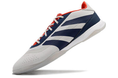 Adidas Predator 24 Elite IC Low-Tops Football Shoes - Grey/Blue/Red