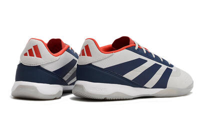 Adidas Predator 24 Elite IC Low-Tops Football Shoes - Grey/Blue/Red