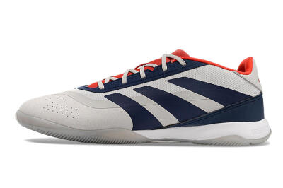 Adidas Predator 24 Elite IC Low-Tops Football Shoes - Grey/Blue/Red