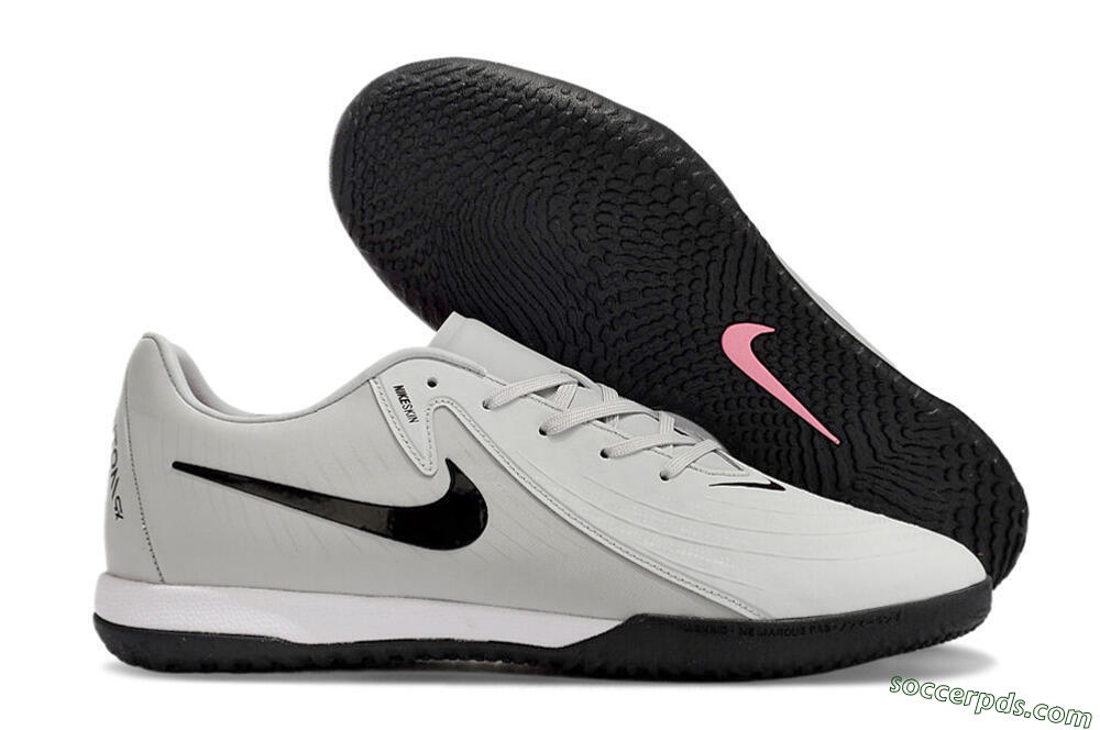 Nike Phantom GX 2 Acad LV8 IC Low-Tops Football Shoes - Grey/Black/White 1