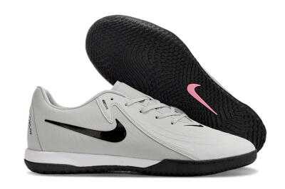 Nike Phantom GX 2 Acad LV8 IC Low-Tops Football Shoes - Grey/Black/White