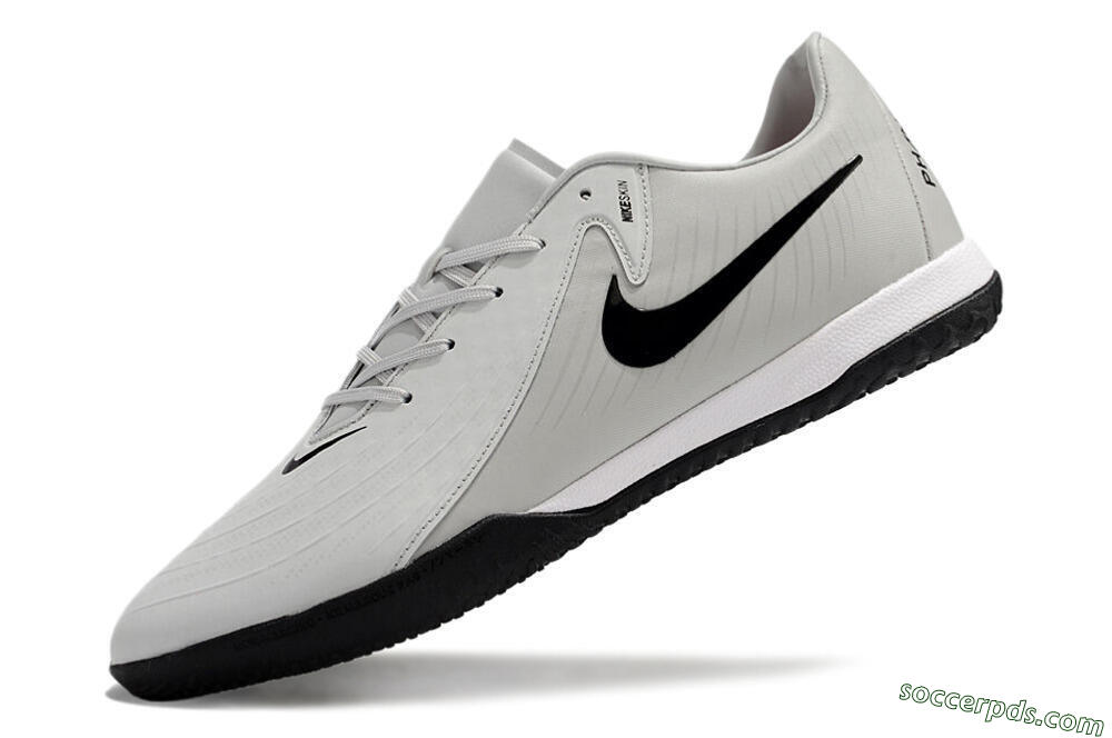Nike Phantom GX 2 Acad LV8 IC Low-Tops Football Shoes - Grey/Black/White 5