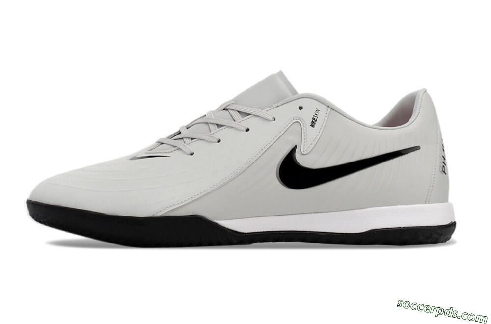 Nike Phantom GX 2 Acad LV8 IC Low-Tops Football Shoes - Grey/Black/White 2