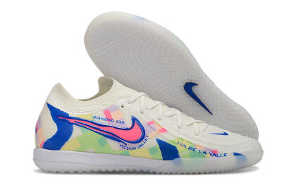 Nike Phantom GX 2 Elite IC Low-Tops Football Shoes - Beige/Blue/Yellow/Pink