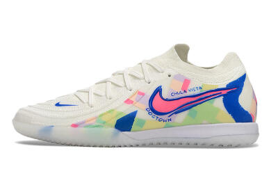 Nike Phantom GX 2 Elite IC Low-Tops Football Shoes - Beige/Blue/Yellow/Pink