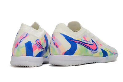 Nike Phantom GX 2 Elite IC Low-Tops Football Shoes - Beige/Blue/Yellow/Pink
