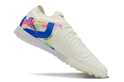 Nike Phantom GX 2 Elite TF Low-Tops Football Shoes - Beige/Blue/Yellow/Pink