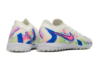 Nike Phantom GX 2 Elite TF Low-Tops Football Shoes - Beige/Blue/Yellow/Pink