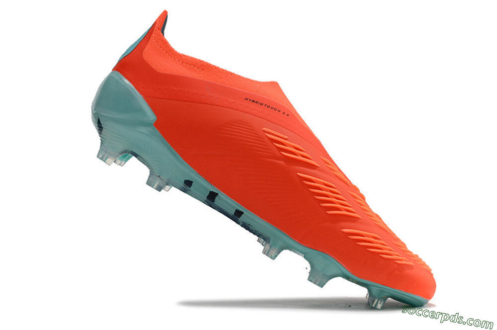 Adidas Predator+ Elite Laceless FG Low-Tops Football Boots - Red/White/Jade 4