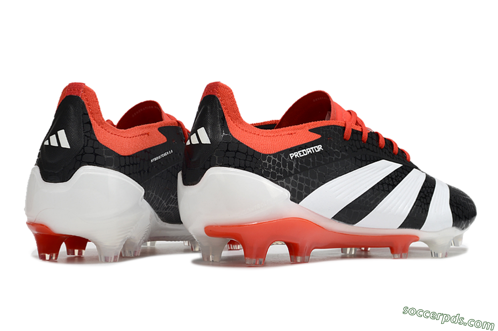 Adidas Predator Elite FG Low-Tops Football Boots - Black/White/Red 6