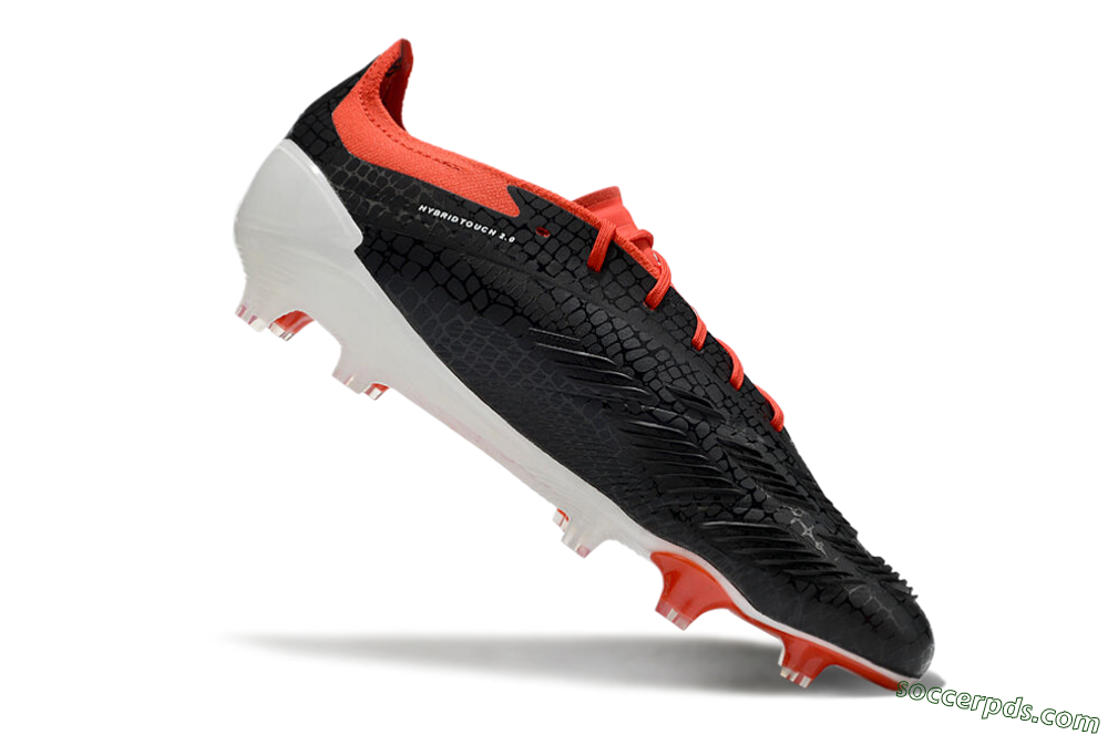 Adidas Predator Elite FG Low-Tops Football Boots - Black/White/Red 4
