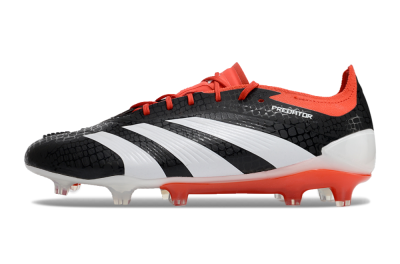 Adidas Predator Elite FG Low-Tops Football Boots - Black/White/Red