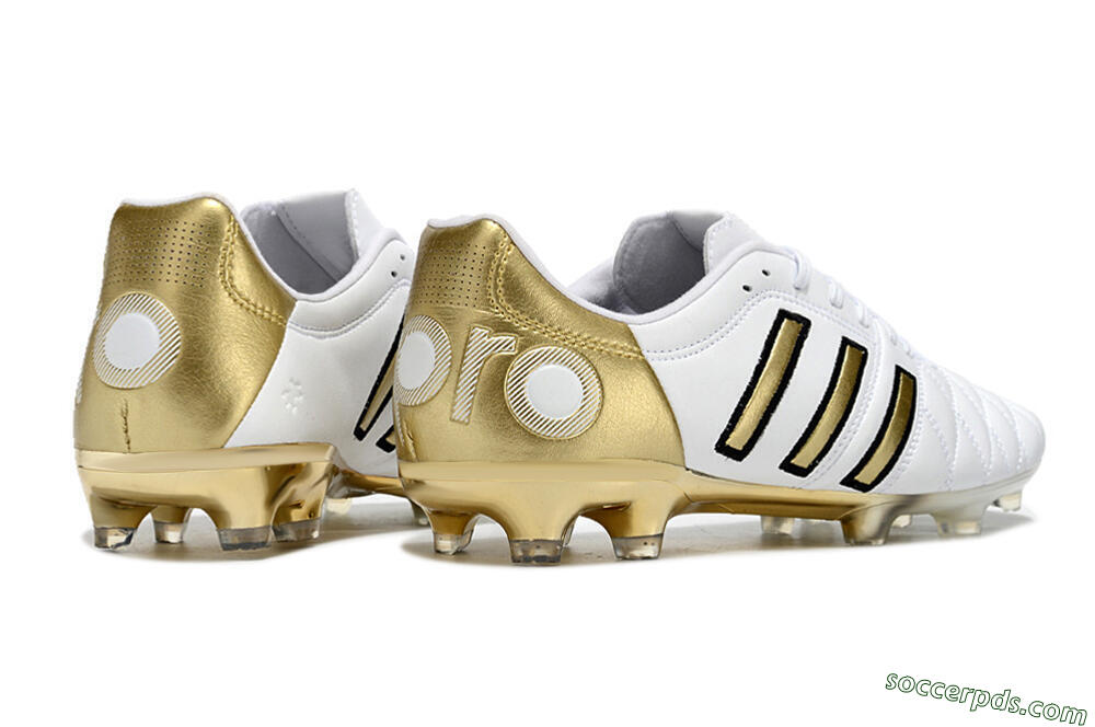 Adidas AdiPure 11Pro X PD25 Trx FG Low-Tops Football Boots - White/Gold/Black 6