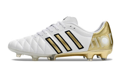 Adidas AdiPure 11Pro X PD25 Trx FG Low-Tops Football Boots - White/Gold/Black