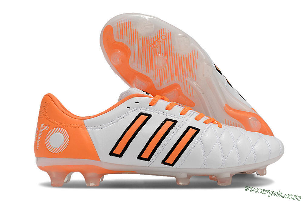 Adidas AdiPure 11Pro X PD25 Trx FG Low-Tops Football Boots - White/Orange/Black 1