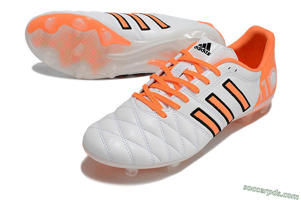 Adidas AdiPure 11Pro X PD25 Trx FG Low-Tops Football Boots - White/Orange/Black 3