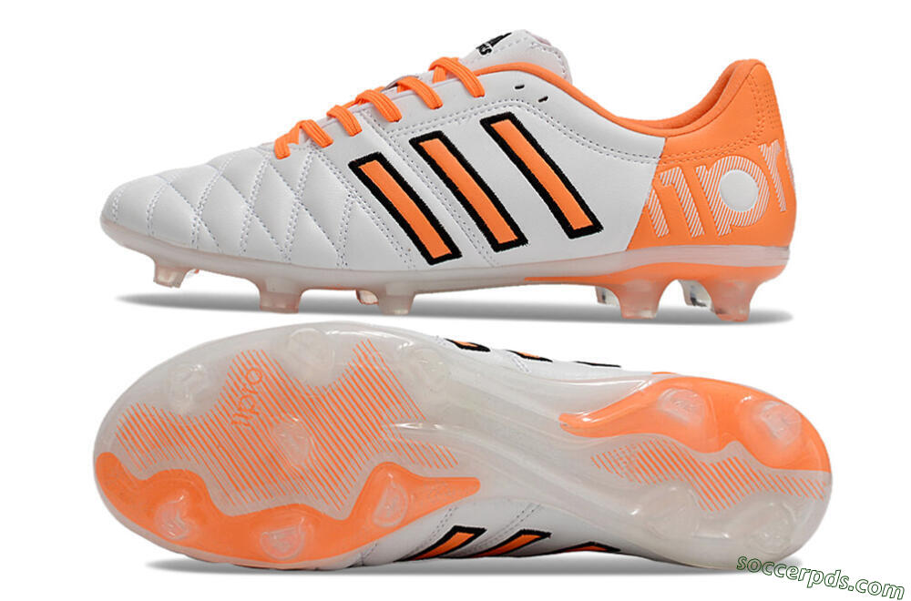 Adidas AdiPure 11Pro X PD25 Trx FG Low-Tops Football Boots - White/Orange/Black 0