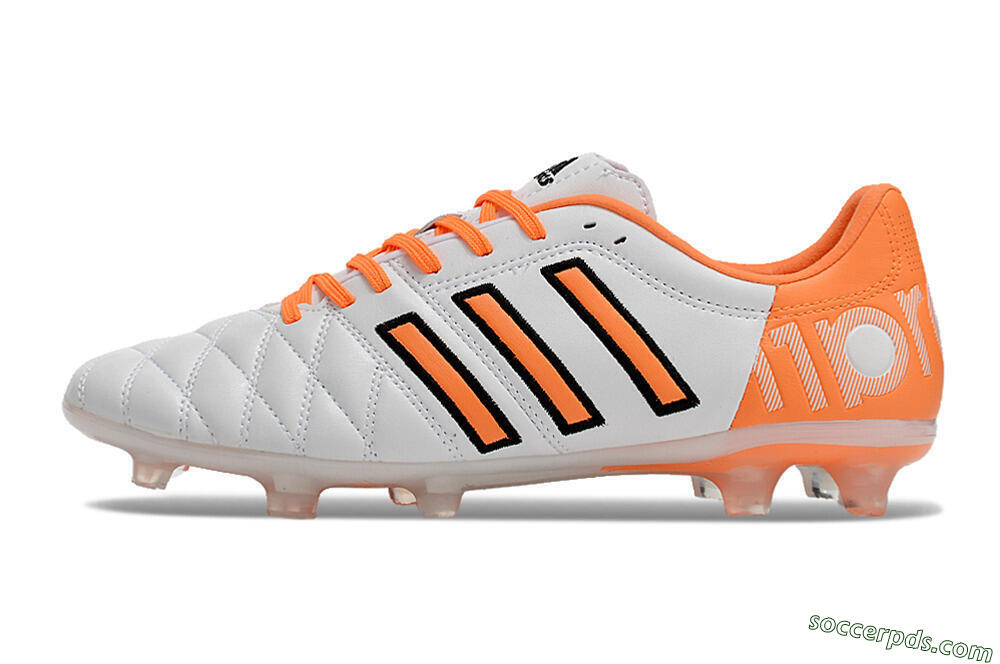 Adidas AdiPure 11Pro X PD25 Trx FG Low-Tops Football Boots - White/Orange/Black 2