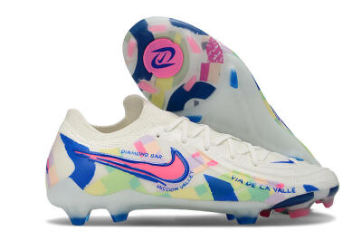 Nike Phantom Luna Elite NU FG Low-Tops Football Boots - Beige/Blue/Yellow/Pink