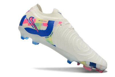 Nike Phantom Luna Elite NU FG Low-Tops Football Boots - Beige/Blue/Yellow/Pink