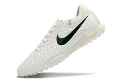 Nike Tiempo Legend 10 Pro TF Low-Tops Football Shoes - White/Green