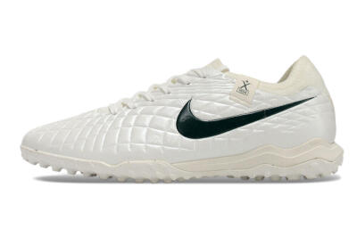 Nike Tiempo Legend 10 Pro TF Low-Tops Football Shoes - White/Green