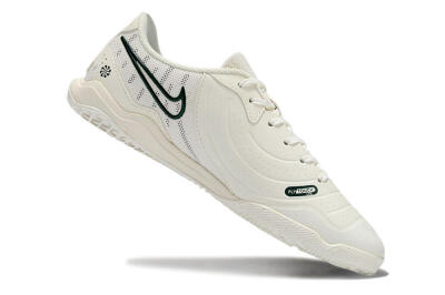 Nike Tiempo Legend 10 Academy IC Low-Tops Football Shoes - White/Green