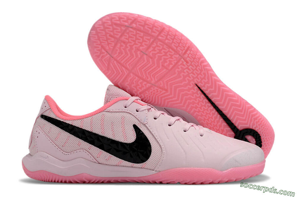 Nike Tiempo Legend 10 Academy IC Low-Tops Football Shoes - Pink/Black 1