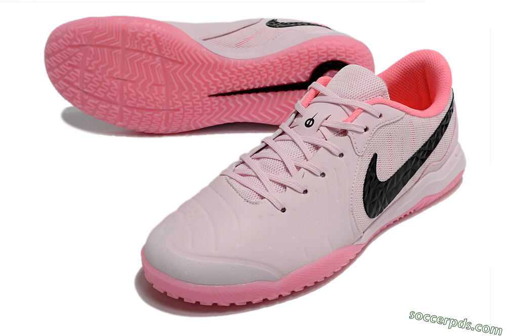 Nike Tiempo Legend 10 Academy IC Low-Tops Football Shoes - Pink/Black 3