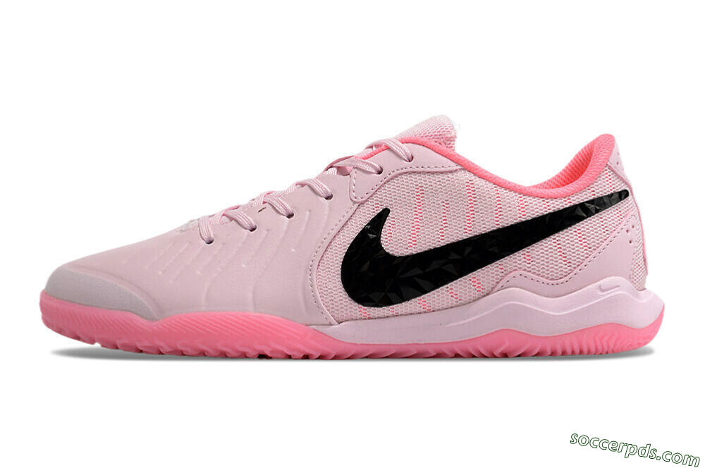 Nike Tiempo Legend 10 Academy IC Low-Tops Football Shoes - Pink/Black 2