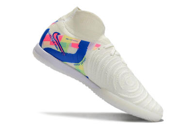 Nike Phantom Luna Elite NU IC High-Tops Football Shoes - Beige/Blue/Yellow/Pink