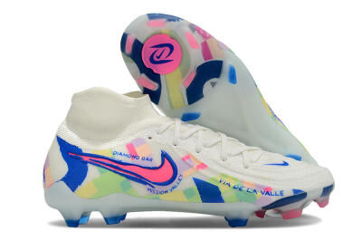 Nike Phantom Luna Elite NU FG High-Tops Football Boots - Beige/Blue/Yellow/Pink