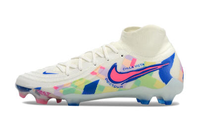 Nike Phantom Luna Elite NU FG High-Tops Football Boots - Beige/Blue/Yellow/Pink