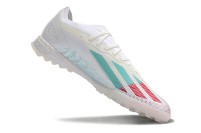 Adidas X Crazyfast.1 TF Low-Tops Football Shoes - White/Red/Jade