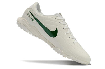 Nike Tiempo Legend 10 Academy TF Low-Tops Football Shoes - White/Green