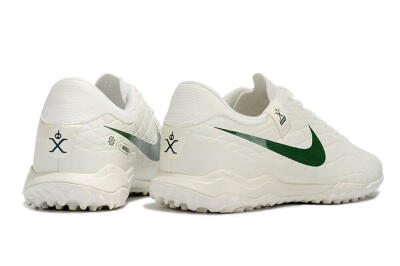 Nike Tiempo Legend 10 Academy TF Low-Tops Football Shoes - White/Green