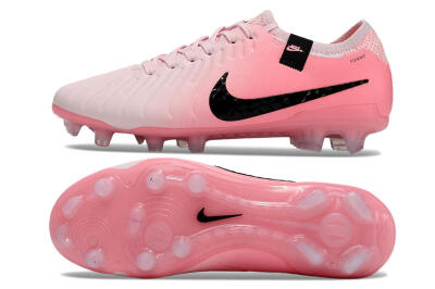Nike Tiempo Legend 10 Elite FG Low-Tops Football Boots - Pink/Black