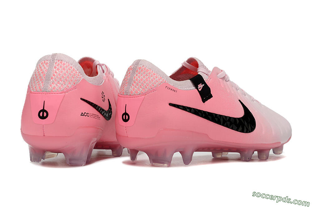 Nike Tiempo Legend 10 Elite FG Low-Tops Football Boots - Pink/Black 6
