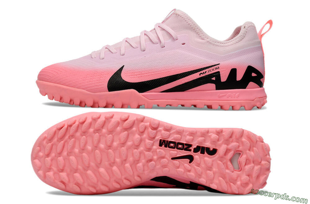 Nike Air Zoom Mercurial Vapor 15 Pro TF Low-Tops Football Shoes - Pink/Black 0
