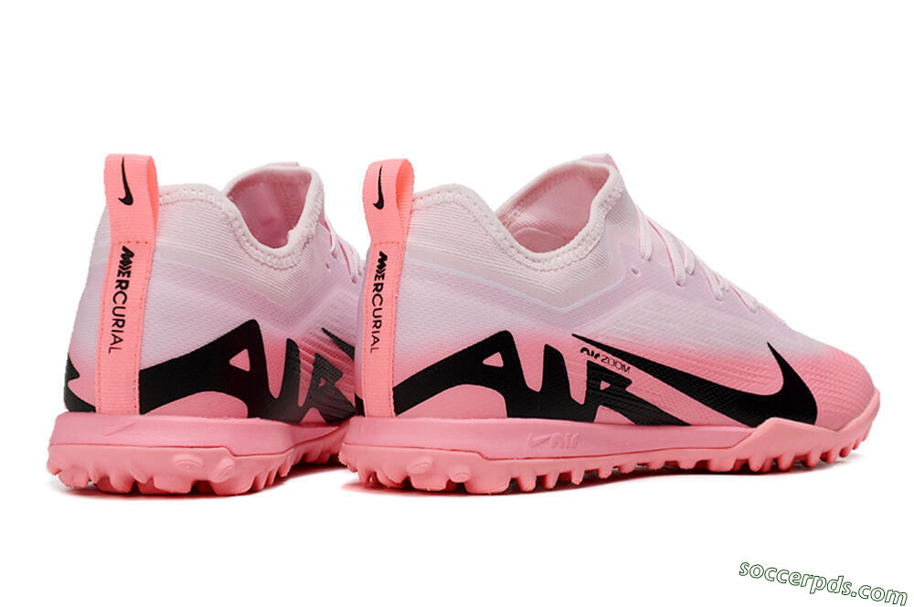 Nike Air Zoom Mercurial Vapor 15 Pro TF Low-Tops Football Shoes - Pink/Black 6