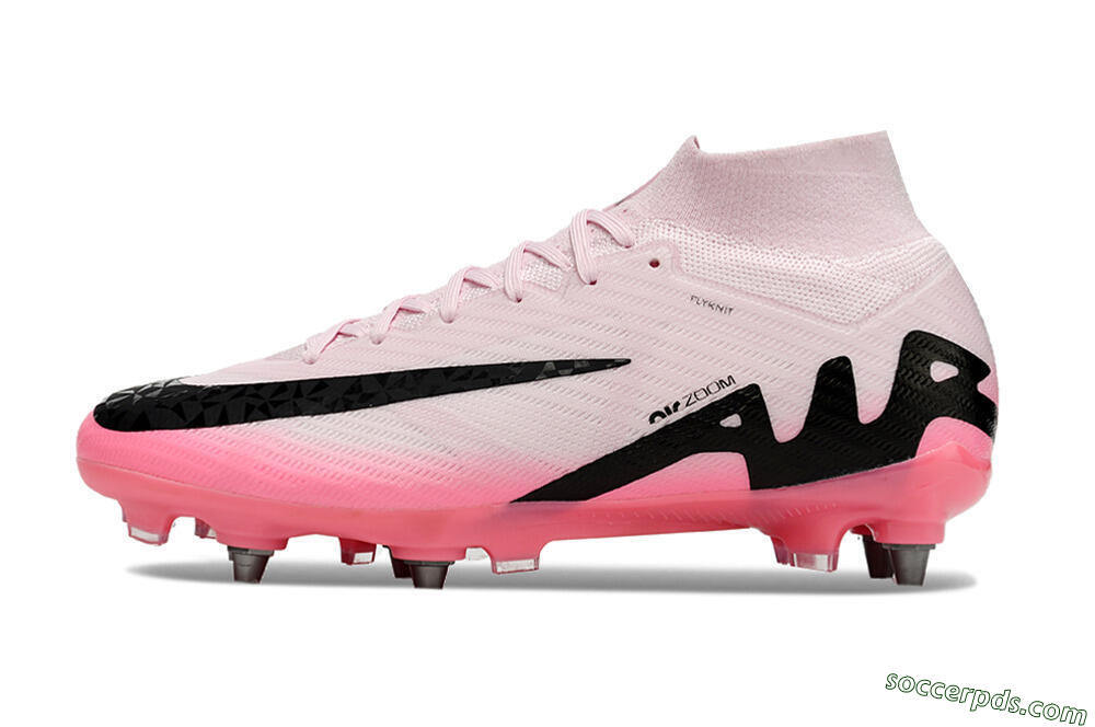 Nike Air Zoom Mercurial Superfly 9 Elite SG High-Tops Football Boots - Pink/Black 2