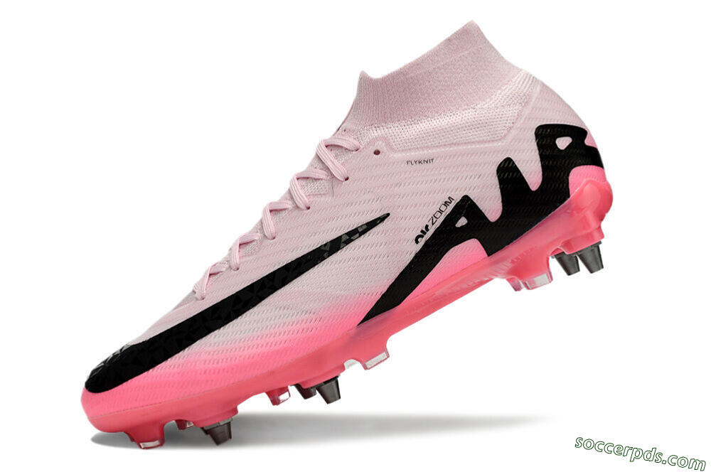 Nike Air Zoom Mercurial Superfly 9 Elite SG High-Tops Football Boots - Pink/Black 5
