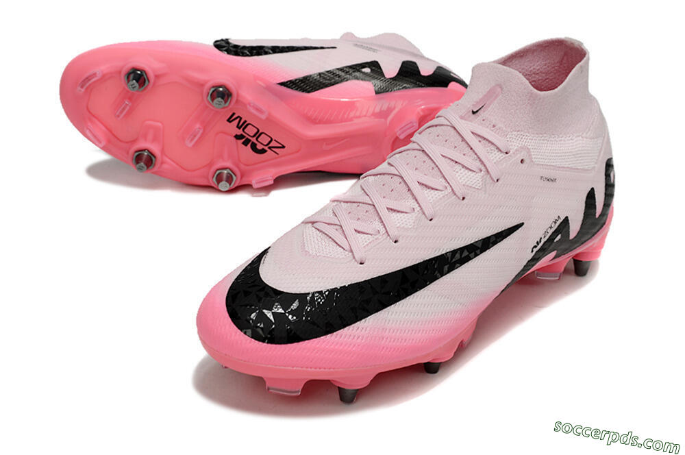 Nike Air Zoom Mercurial Superfly 9 Elite SG High-Tops Football Boots - Pink/Black 3